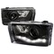 Spec-D Tuning 99-04 Ford F250 R8 Style LED Projector Headlight Black LHP-F25099JM-RS - alternate 1